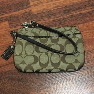 Classic Coach Wristlet